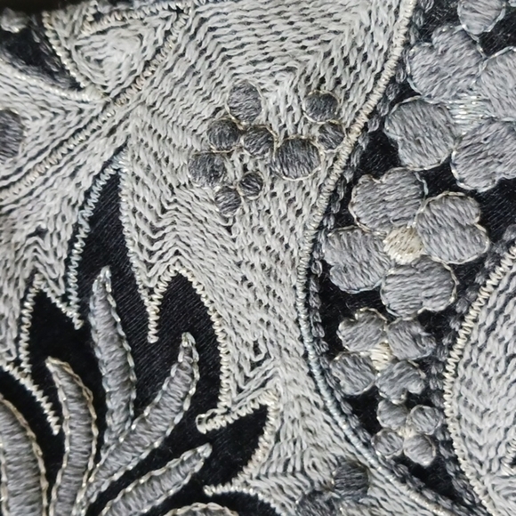 CO. Floral Embroidered Cropped Evening Opera Jacket, Size M - Picture 11 of 16